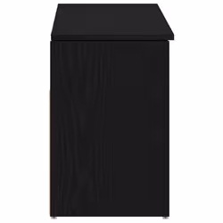 vidaXL Shoe Bench Black Oak 102x30.5x45 cm Engineered Wood bench - Additional view 5