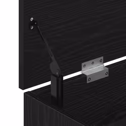 vidaXL Shoe Bench Black Oak 102x30.5x45 cm Engineered Wood bench - Additional view 8