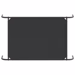 vidaXL Elevated Dog Bed Black Textilene Puppy Sleeping Basket Multi Sizes - black, 110 x 65 x 20 cm/ oxford - Additional view 5
