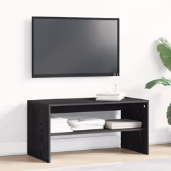 vidaXL TV Cabinet Grey Sonoma 60x40x40 cm Engineered Wood TV unit TV console - black, 80 x 40 x 40 cm - Additional view 2