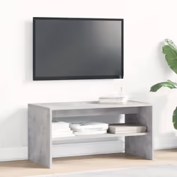 vidaXL TV Cabinet Black 100x40x40 cm Engineered Wood tv stand tv sideboard - concrete grey, 80 x 40 x 40 cm - Additional view 2