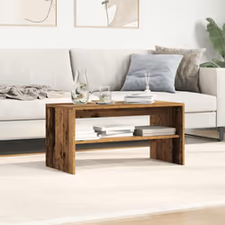 vidaXL TV Cabinet Black 100x40x40 cm Engineered Wood tv stand tv sideboard - old wood, 80 x 40 x 40 cm