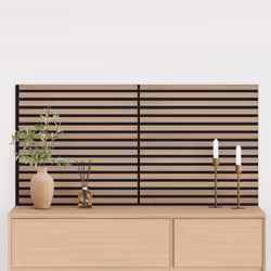 vidaXL Acoustic Wall Panels 2 pcs Slatted 60.5x60 cm Oak Veneer acoustic panel