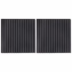vidaXL Acoustic Wall Panels 2 pcs Slatted 60.5x60 cm Oak Veneer acoustic panel