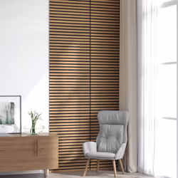 vidaXL Acoustic Wall Panels 8 pcs Slatted 60.5x60 cm Oak Veneer acoustic panel