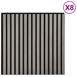vidaXL Acoustic Wall Panels 8 pcs Slatted 60.5x60 cm Oak Veneer acoustic panel