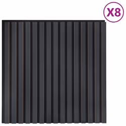 vidaXL Acoustic Wall Panels 8 pcs Slatted 60.5x60 cm Oak Veneer acoustic panel