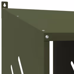 vidaXL Chicken Nesting Box with 8 Compartments Olive Green Metal - olive green, 106,5 x 64 x 59,5 cm - Additional view 9
