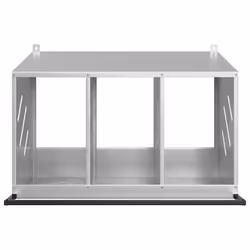 vidaXL Chicken Nesting Box with 8 Compartments Olive Green Metal - galvanized silver, 80 x 64 x 59,5 cm - Additional view 5