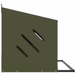 vidaXL Chicken Nesting Box with 8 Compartments Olive Green Metal - olive green, 54 x 64 x 59,5 cm