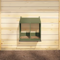 vidaXL Chicken Nesting Box with 8 Compartments Olive Green Metal - olive green, 54 x 64 x 59,5 cm - Additional view 4
