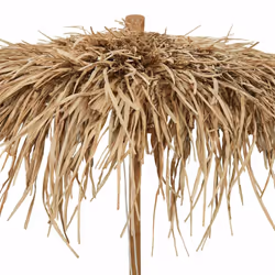 vidaXL Tiki Umbrella with Banana Leaf Canopy 150 cm Bamboo garden parasol - Additional view 5