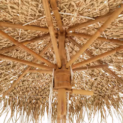 vidaXL Tiki Umbrella with Banana Leaf Canopy 150 cm Bamboo garden parasol - Additional view 6