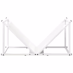 vidaXL Firewood Rack Black 70x43x34.5 cm Cold-rolled steel - white - Additional view 4
