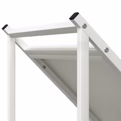 vidaXL Firewood Rack Black 70x43x34.5 cm Cold-rolled steel - white - Additional view 6