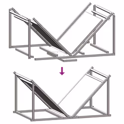 vidaXL Firewood Rack Black 70x43x34.5 cm Cold-rolled steel - white - Additional view 8