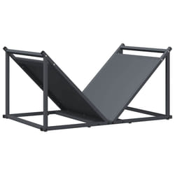 vidaXL Firewood Rack Black 70x43x34.5 cm Cold-rolled steel - anthracite