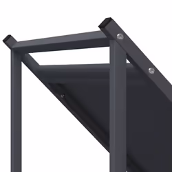vidaXL Firewood Rack Black 70x43x34.5 cm Cold-rolled steel - anthracite - Additional view 6