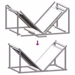 vidaXL Firewood Rack Black 70x43x34.5 cm Cold-rolled steel - anthracite - Additional view 8