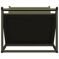 vidaXL Firewood Rack Black 70x43x34.5 cm Cold-rolled steel - olive green - Additional view 5