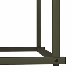 vidaXL Firewood Rack Black 70x43x34.5 cm Cold-rolled steel - olive green - Additional view 7