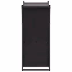 vidaXL Firewood Rack White 69.5x35x81 cm Cold-rolled steel - black - Additional view 5