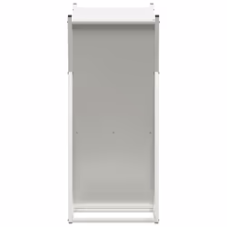 vidaXL Firewood Rack White 69.5x35x81 cm Cold-rolled steel - white - Additional view 5