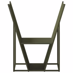 vidaXL Firewood Rack White 69.5x35x81 cm Cold-rolled steel - olive green - Additional view 4