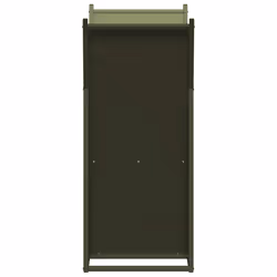 vidaXL Firewood Rack White 69.5x35x81 cm Cold-rolled steel - olive green - Additional view 5