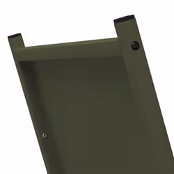vidaXL Firewood Rack White 69.5x35x81 cm Cold-rolled steel - olive green - Additional view 6