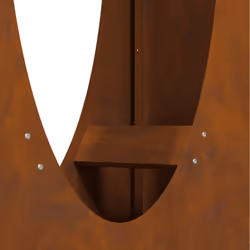 vidaXL Firewood Rack 50x23x100 cm Weathering Steel fireplace log holder - weathering steel - Additional view 9