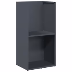 vidaXL Firewood Rack Olive Green 40x30x80 cm Cold-rolled steel - anthracite