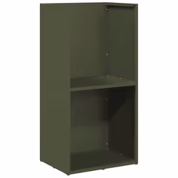 vidaXL Firewood Rack Olive Green 40x30x80 cm Cold-rolled steel - olive green