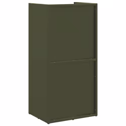 vidaXL Firewood Rack Olive Green 40x30x80 cm Cold-rolled steel - olive green - Additional view 6