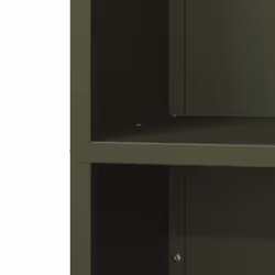 vidaXL Firewood Rack Olive Green 40x30x80 cm Cold-rolled steel - olive green - Additional view 8
