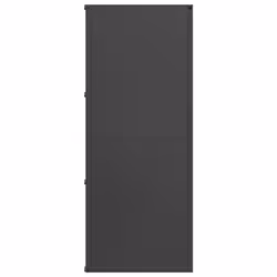 vidaXL Firewood Rack White 40x30x75 cm Cold-rolled steel fireplace log holder - black - Additional view 5