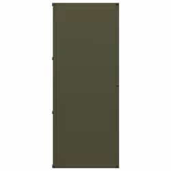 vidaXL Firewood Rack White 40x30x75 cm Cold-rolled steel fireplace log holder - olive green - Additional view 5