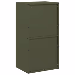 vidaXL Firewood Rack White 40x30x75 cm Cold-rolled steel fireplace log holder - olive green - Additional view 6