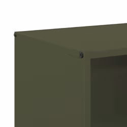 vidaXL Firewood Rack White 40x30x75 cm Cold-rolled steel fireplace log holder - olive green - Additional view 7