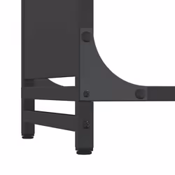vidaXL Firewood Rack White 60x28x65 cm Cold-rolled steel fireplace log holder - black, 44 x 28 x 65 cm - Additional view 7