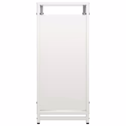 vidaXL Firewood Rack White 60x28x65 cm Cold-rolled steel fireplace log holder - white, 44 x 28 x 65 cm - Additional view 5
