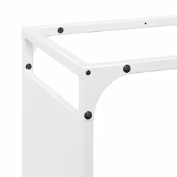 vidaXL Firewood Rack White 60x28x65 cm Cold-rolled steel fireplace log holder - white, 44 x 28 x 65 cm - Additional view 6