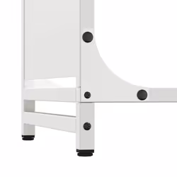 vidaXL Firewood Rack White 60x28x65 cm Cold-rolled steel fireplace log holder - white, 60 x 28 x 65 cm - Additional view 7
