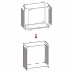 vidaXL Firewood Rack White 60x28x65 cm Cold-rolled steel fireplace log holder - white, 60 x 28 x 65 cm - Additional view 8
