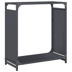 vidaXL Firewood Rack White 60x28x65 cm Cold-rolled steel fireplace log holder - anthracite, 60 x 28 x 65 cm