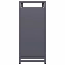 vidaXL Firewood Rack White 60x28x65 cm Cold-rolled steel fireplace log holder - anthracite, 60 x 28 x 65 cm - Additional view 5