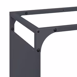 vidaXL Firewood Rack White 60x28x65 cm Cold-rolled steel fireplace log holder - anthracite, 60 x 28 x 65 cm - Additional view 6