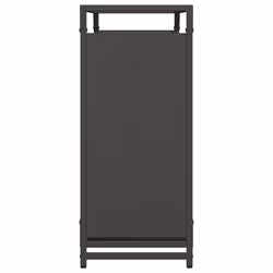 vidaXL Firewood Rack White 60x28x65 cm Cold-rolled steel fireplace log holder - black, 90 x 28 x 65 cm - Additional view 5
