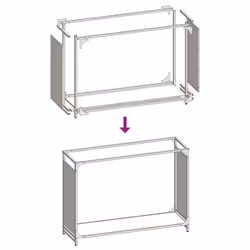 vidaXL Firewood Rack White 60x28x65 cm Cold-rolled steel fireplace log holder - black, 90 x 28 x 65 cm - Additional view 8