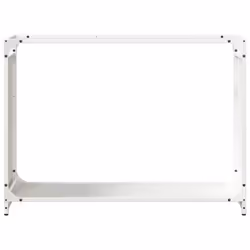 vidaXL Firewood Rack White 60x28x65 cm Cold-rolled steel fireplace log holder - white, 90 x 28 x 65 cm - Additional view 4